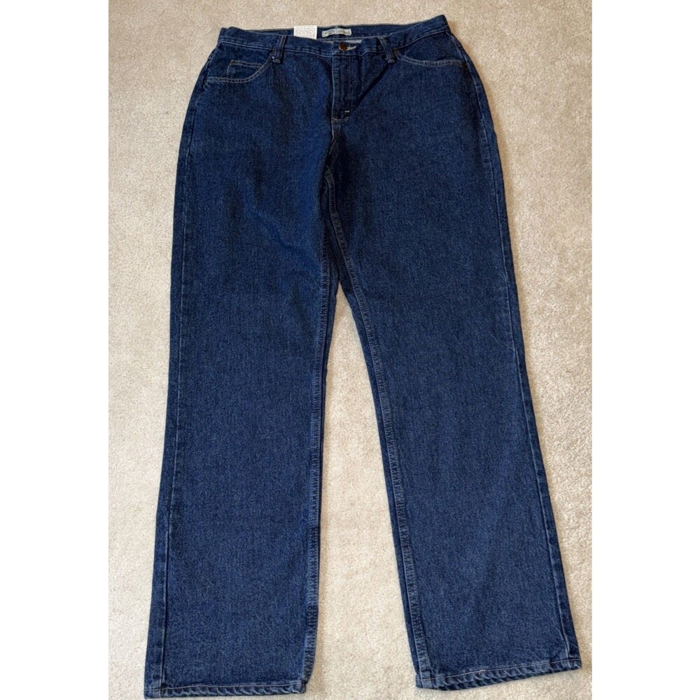 Riders by Lee Jeans Women's Sz 16 L Blue Denim Relaxed Leg NEW 100% Cotton